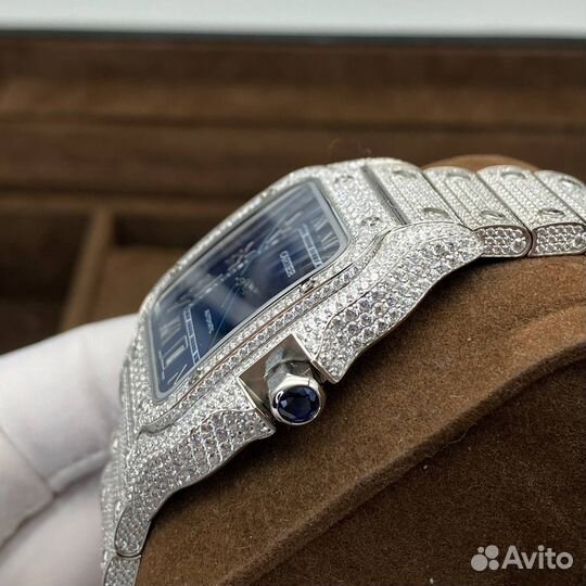Часы Cartier Santos blue
