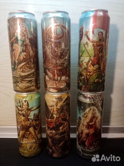 Банки пивные Faxe Viking*s(Викинги) 0,45л.6 ш-к