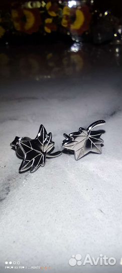 Серьги серебро