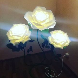 Ростовые цветы и светильники