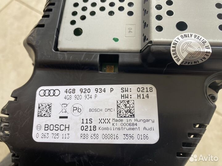 Щиток приборов ауди а6 с7