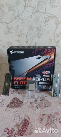 Комплект b550m+r5 5600+ddr4 3600 2x8gb