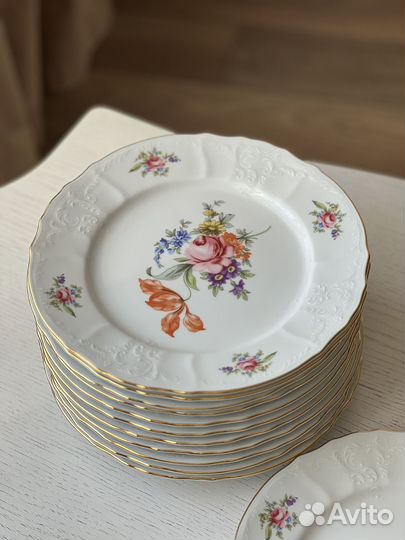 Тарелка 25 см Полевой цветок Bernadotte набор 6шт