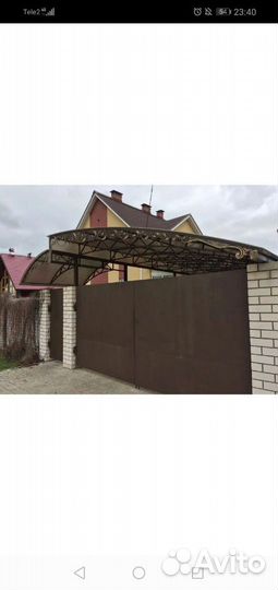 Навес кованый