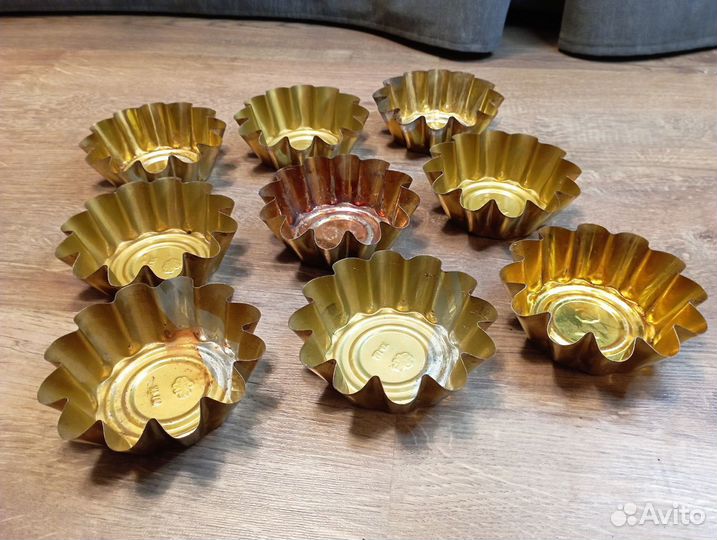Советские жестяные формочки для кексов или желе
