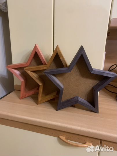 Деревянный бокс, ящик, Звезда