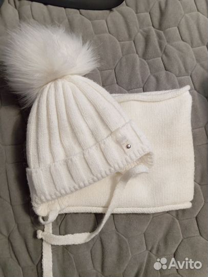 Комплект шапка и снуд