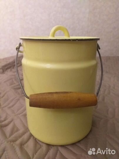 Бидон 3 литра, СССР. Эмалированный. Советский