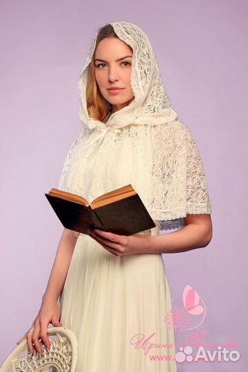 Донской православный платок для венчания крестин