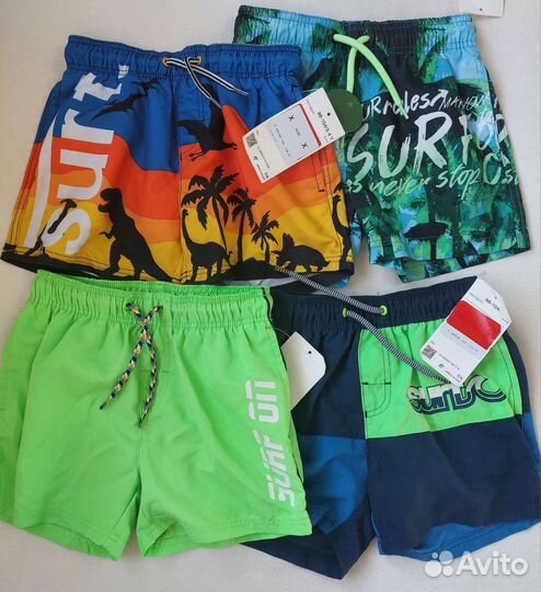Новые шорты пляжные, 98/104
