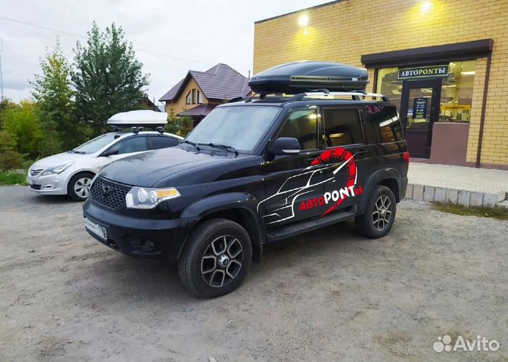 Бокс на крышу УАЗ Патриот 520л усиленный