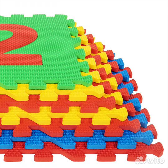 Мягкий коврик пазл, цифры