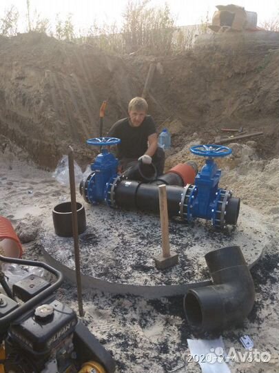 Монтаж всех видов наружных коммуникаций из пнд