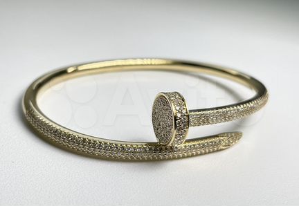 Золотой браслет Cartier гвоздь