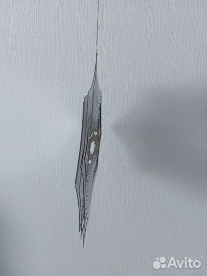 Крутящаяся подвеска мандала металл без окраски