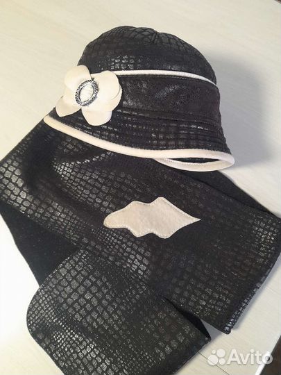 Шляпка и шарф.демисесон
