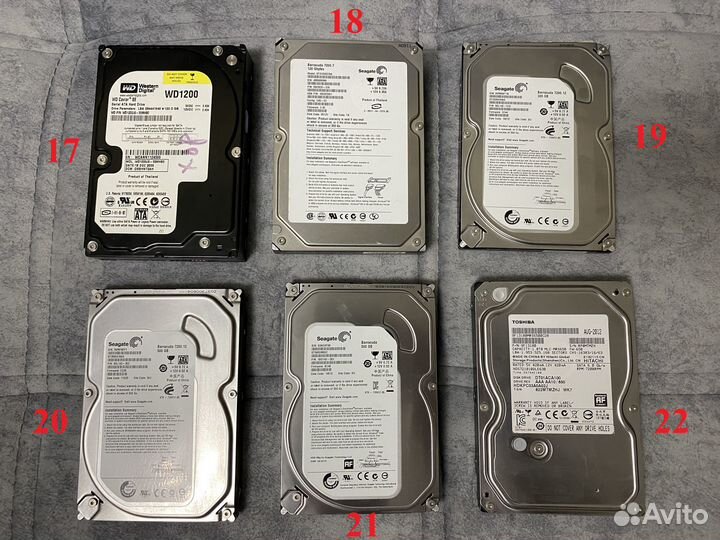 Жесткие диски SSD и HDD 32-1000Gb