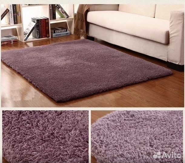 Меховой ковер на пол 110*160