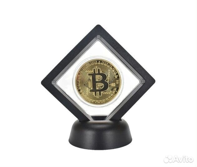 Монета сувенирная коллекционная Биткоин Bitcoin