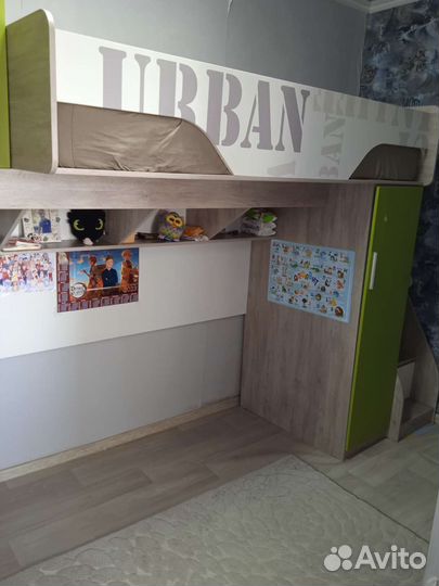 Кровать чердак с приставной лестницей