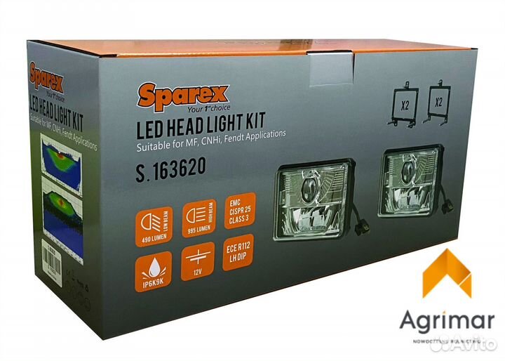 Новый комплект светодиодных фар 163621