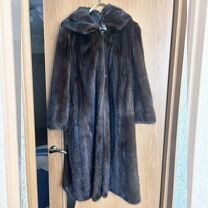 Шуба норковая 48 50 бу с капюшоном