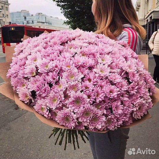 Доставка цветов, букеты, розы, хризантемы 25шт