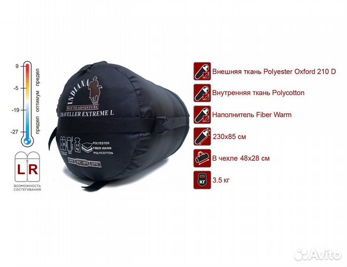 Теплый спальный мешок зимний, новый в наличии