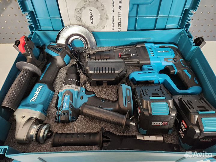 Шуруповерт болгарка перфоратор Makita 3в1 6 Ач