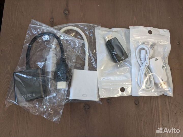 Переходник Hdmi на VGA, Новые. Разные