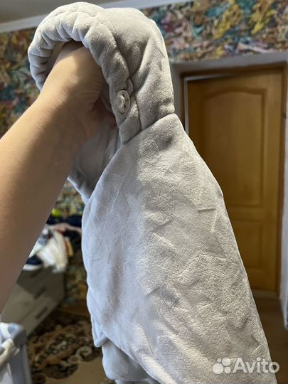 Пеленка-трансформер с капюшоном зимняя