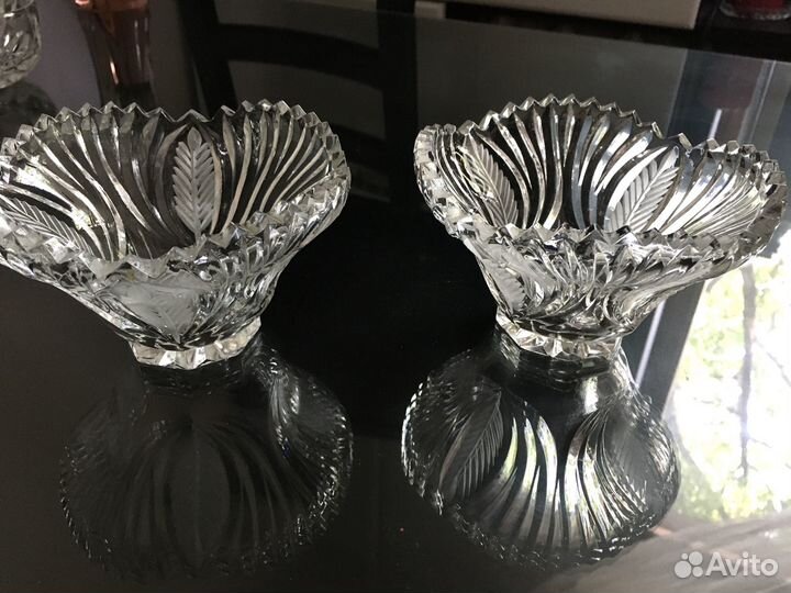 Хрустальная посуда для мелких закусок