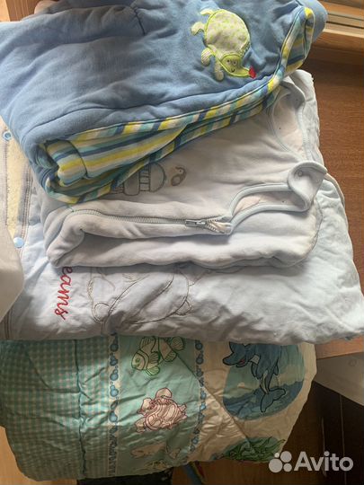 Спальный мешок детский, конверт, одеяло