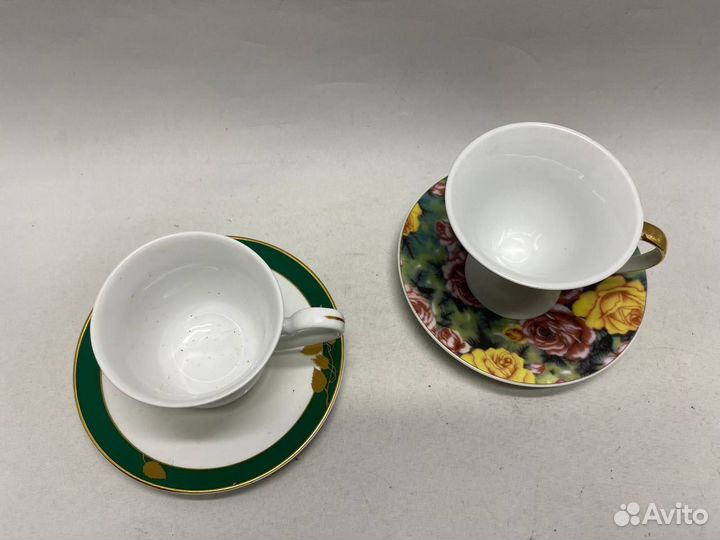 Чашка с блюдцем, 2 чайные пары