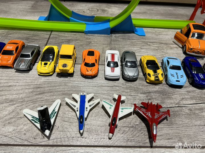 Машинки металл новые 27шт и трек