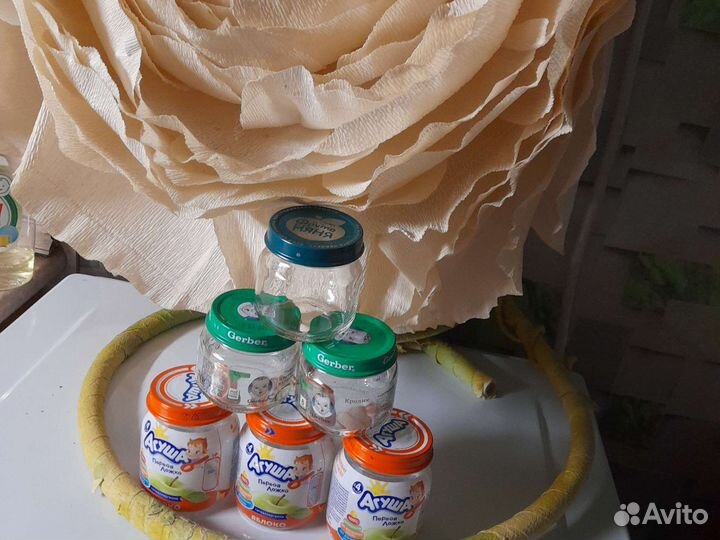 Баночки из-под детского питания(смотрите фото)