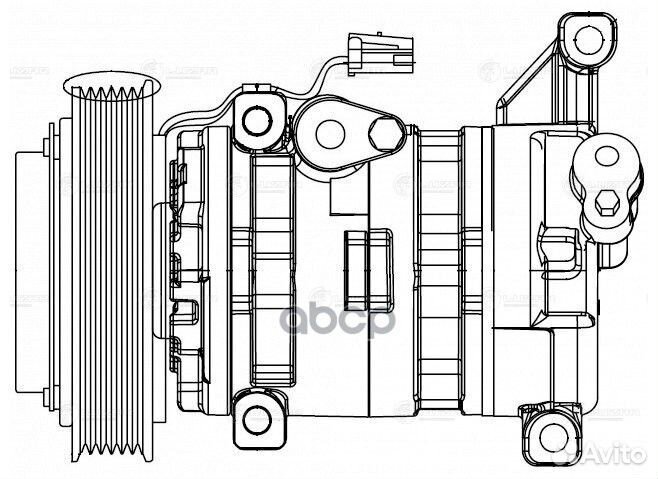 Компрессор кондиционера Mazda 3 (BK) (03) 1.6i