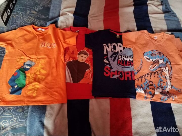 Футболки, толстовка, штаны р-р 134-152 новые и б/у
