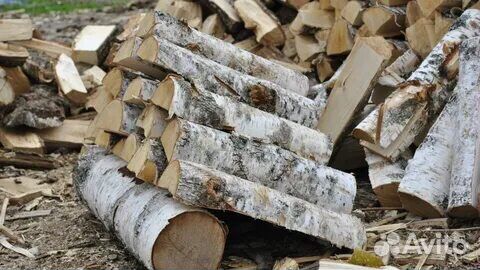 Дрова березовые колотые с заготавливались весной
