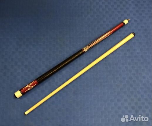 Кий для бильярда разборный инкрустированный 148 см