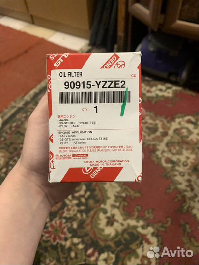 Фильтр масляный toyota rav4