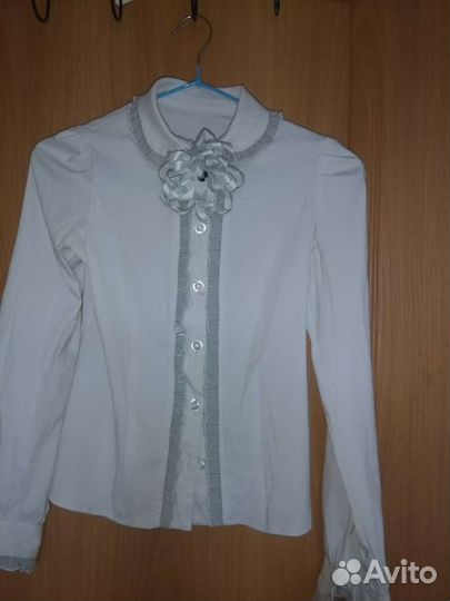 Блузка белая школьная