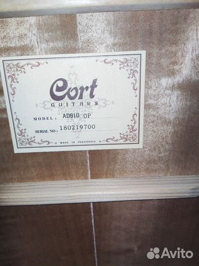 Акустическая гитара cort ad 810 op