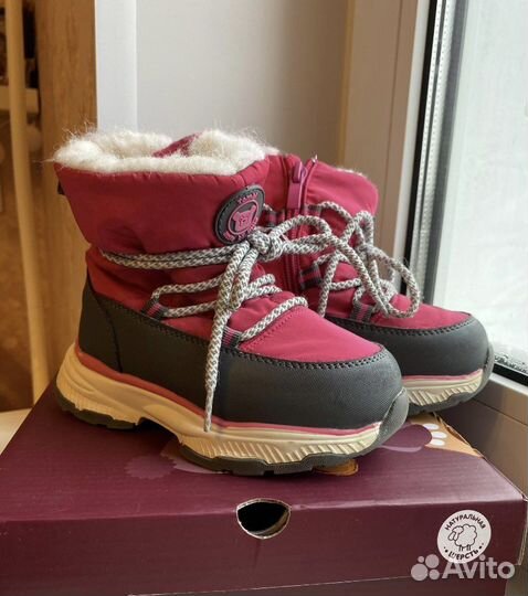 Зимние ботинки для девочки 25 размер