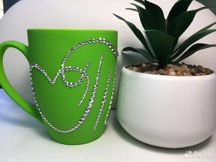 Кружка со стразами