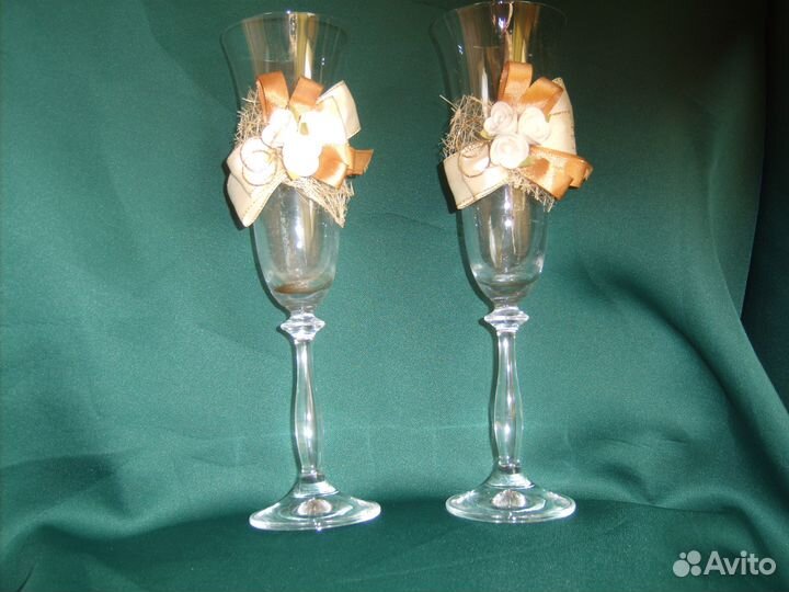 Фужеры свадебные праздничные