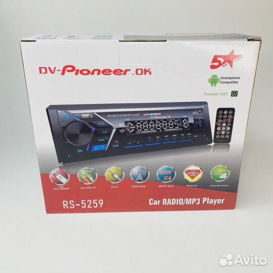 Автомагнитола Dv-Pioneer.ok 5259/5263 1din