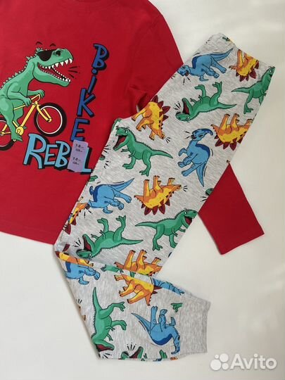 Пижама Домашний костюм с динозаврами Primark