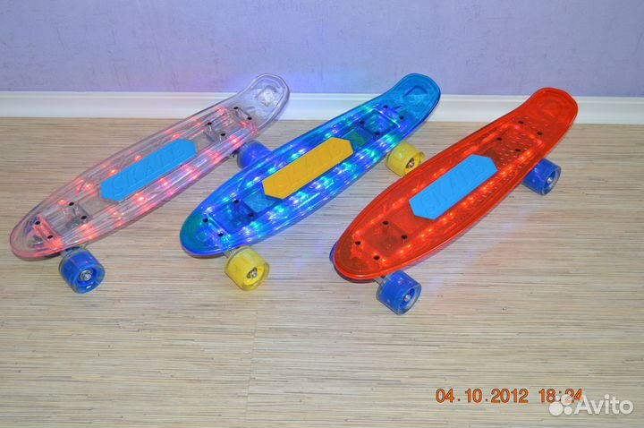 Скейт борд Пенни борд новый с музыкой и подсветкой