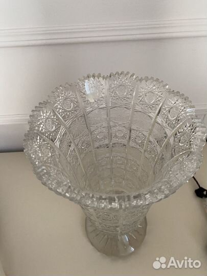 Хрустальная ваза для цветов СССР